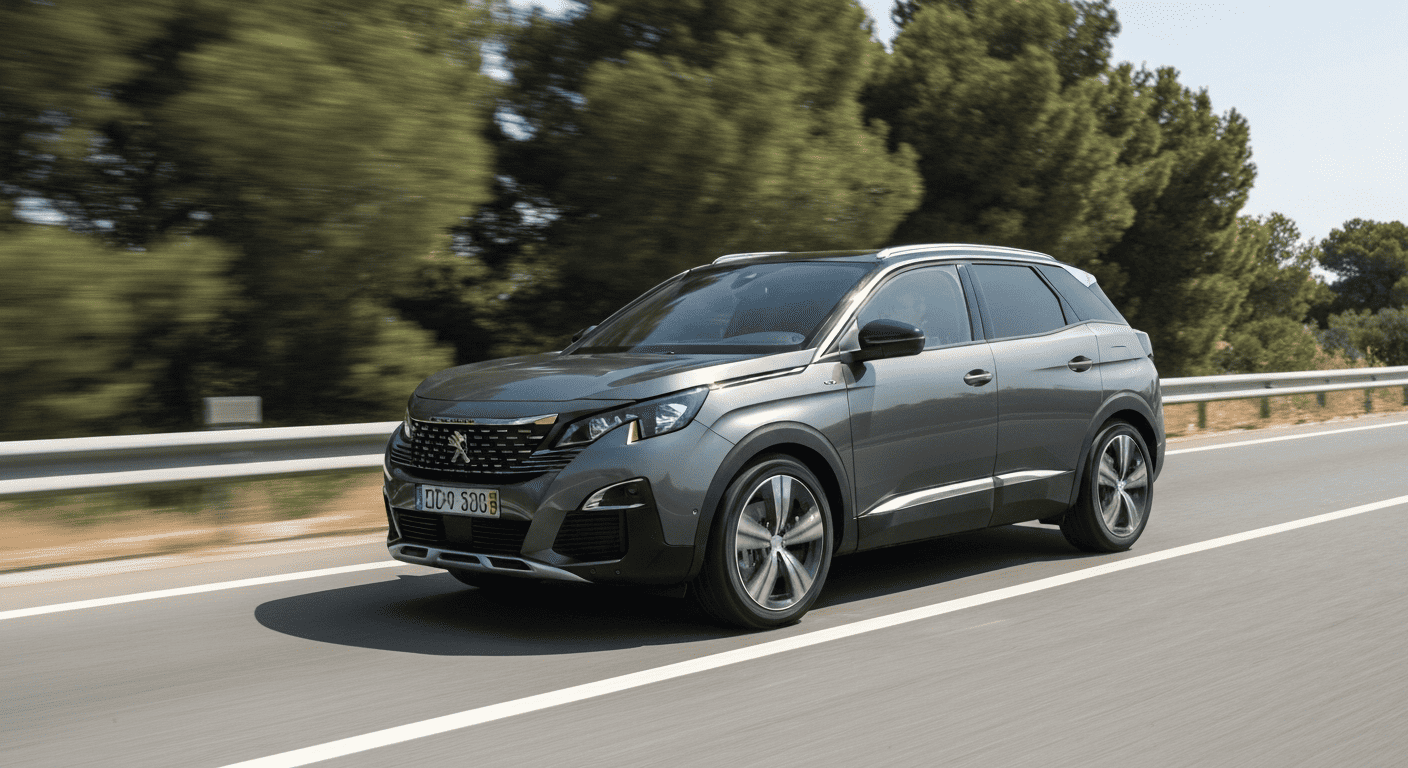 פיג'ו 3008 בנסיעה בכביש ישראלי